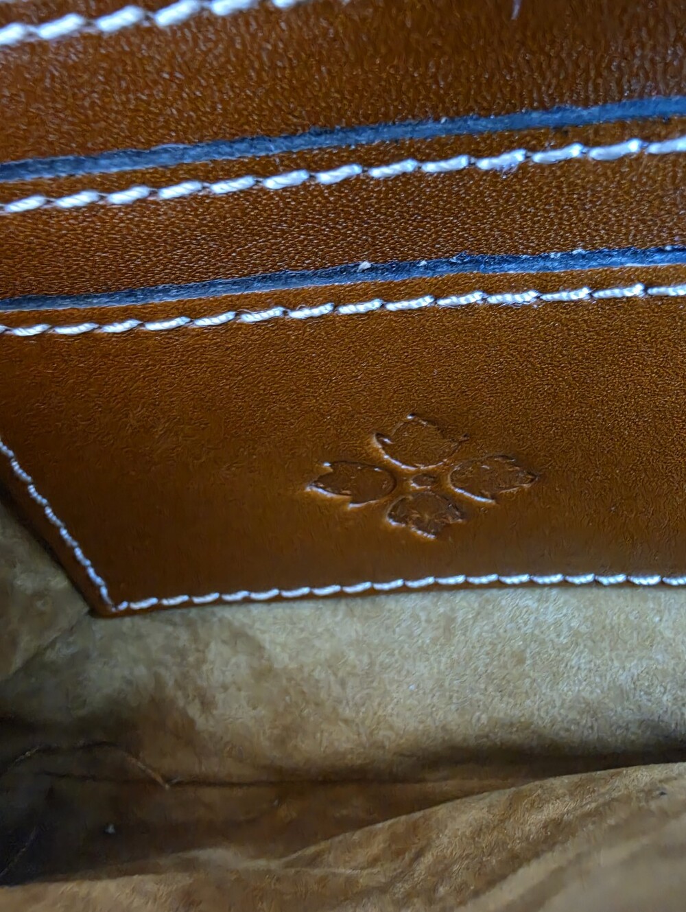 Patricia Nash Vintage-Inspired Floral Leather Clutch with Detachable Brass Chain - Picture 8 of 16